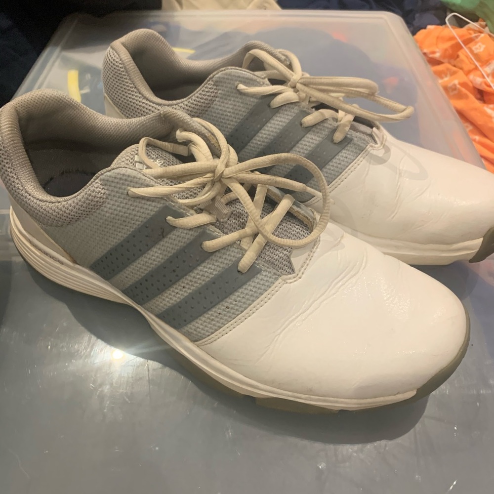 men’s adidas white 360 traxion golf shoes
